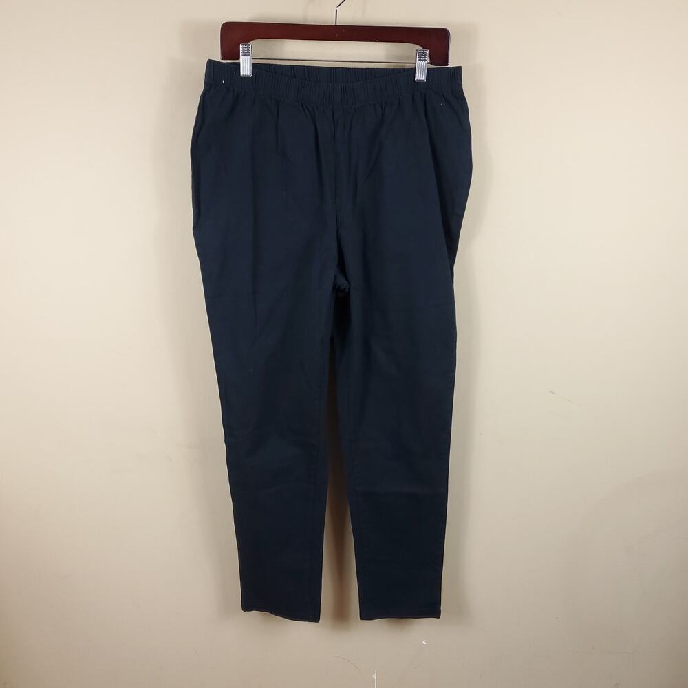 Woman Within Black Pull-on Skinny Pant Size 18W
